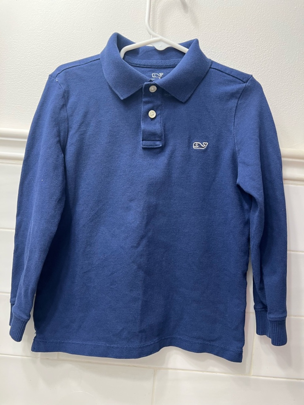 Vineyard Vines Boys Long-Sleeve Polo - Blue